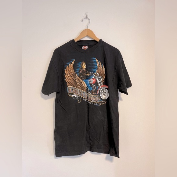 Harley-Davidson Other - 1994 vintage Harley Davidson ride with the wind T-shirt 🖤 temporarily N/A